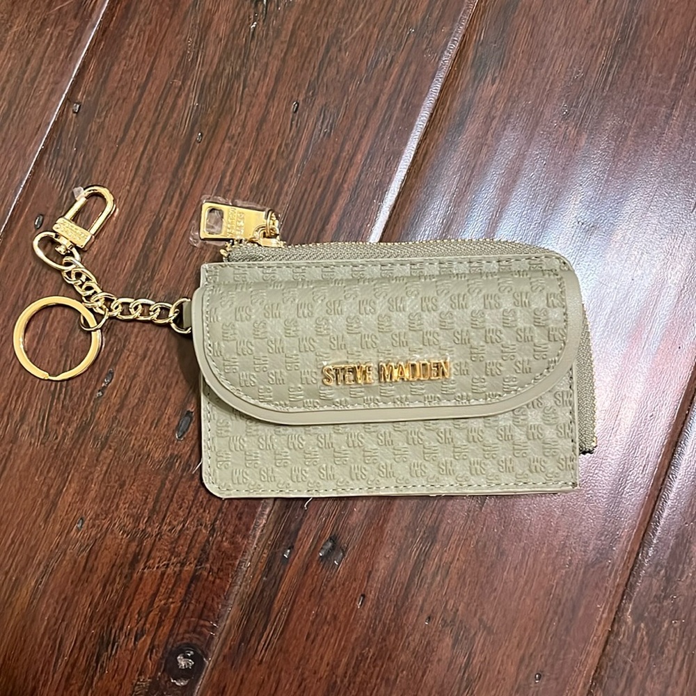 NEW Steve Madden Wallet Coin Purse Sage Green - Picture 2 of 4
